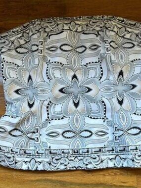 Like New White House Black Market WHBM Embroidered Corset Top - Size 8